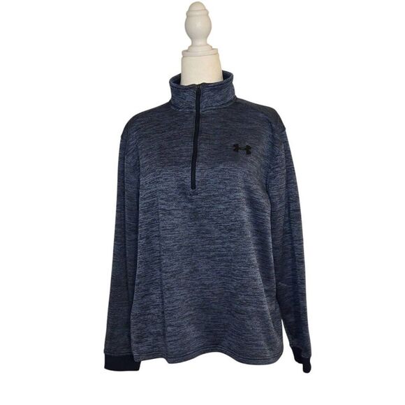 Under Armour Loose Coldgear Men's Size Large Blue Ombre Sweatshirt - Picture 1 of 6